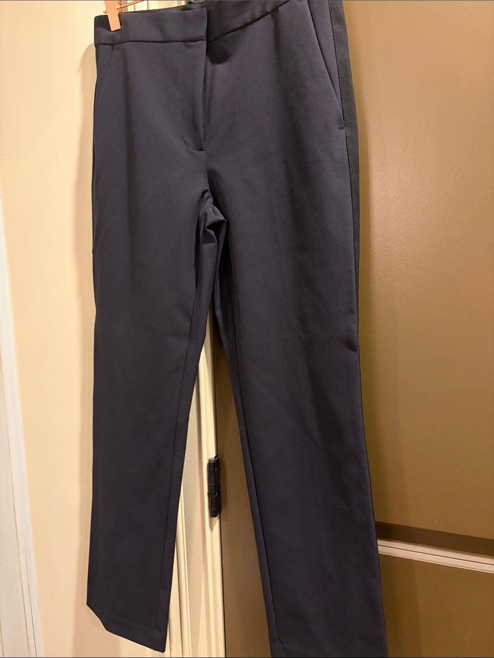 Rebecca Taylor pants with grosgrain stripe